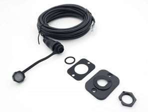 CABLE,H/HS100 HANDSET,W/BH MOUNT,20M