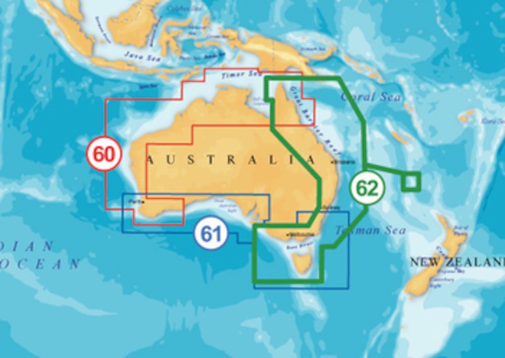 NAVIONICS MSD62P+ AUST EST-NTH PLAT+ XL4