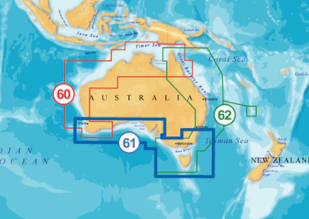NAVIONICS MSD61P+ AUST SOUTH PLAT+ XL4
