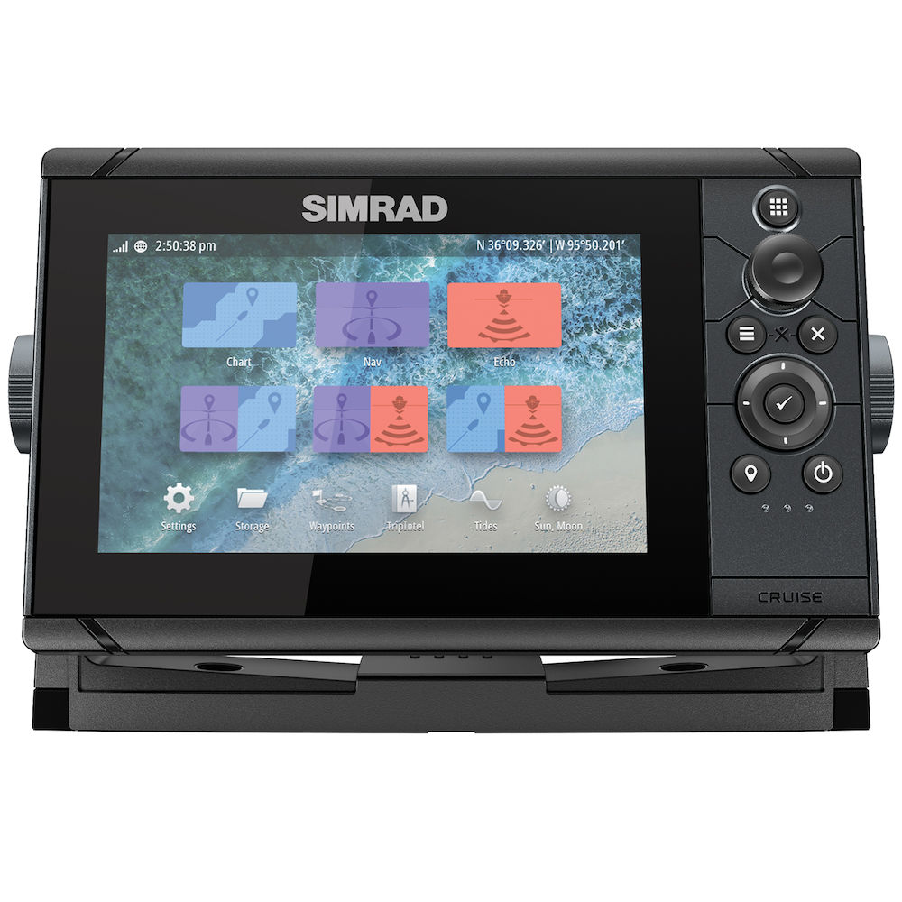 Simrad Crucero 7 con gráfico Base y transductor 83/200 GPS y accesorios