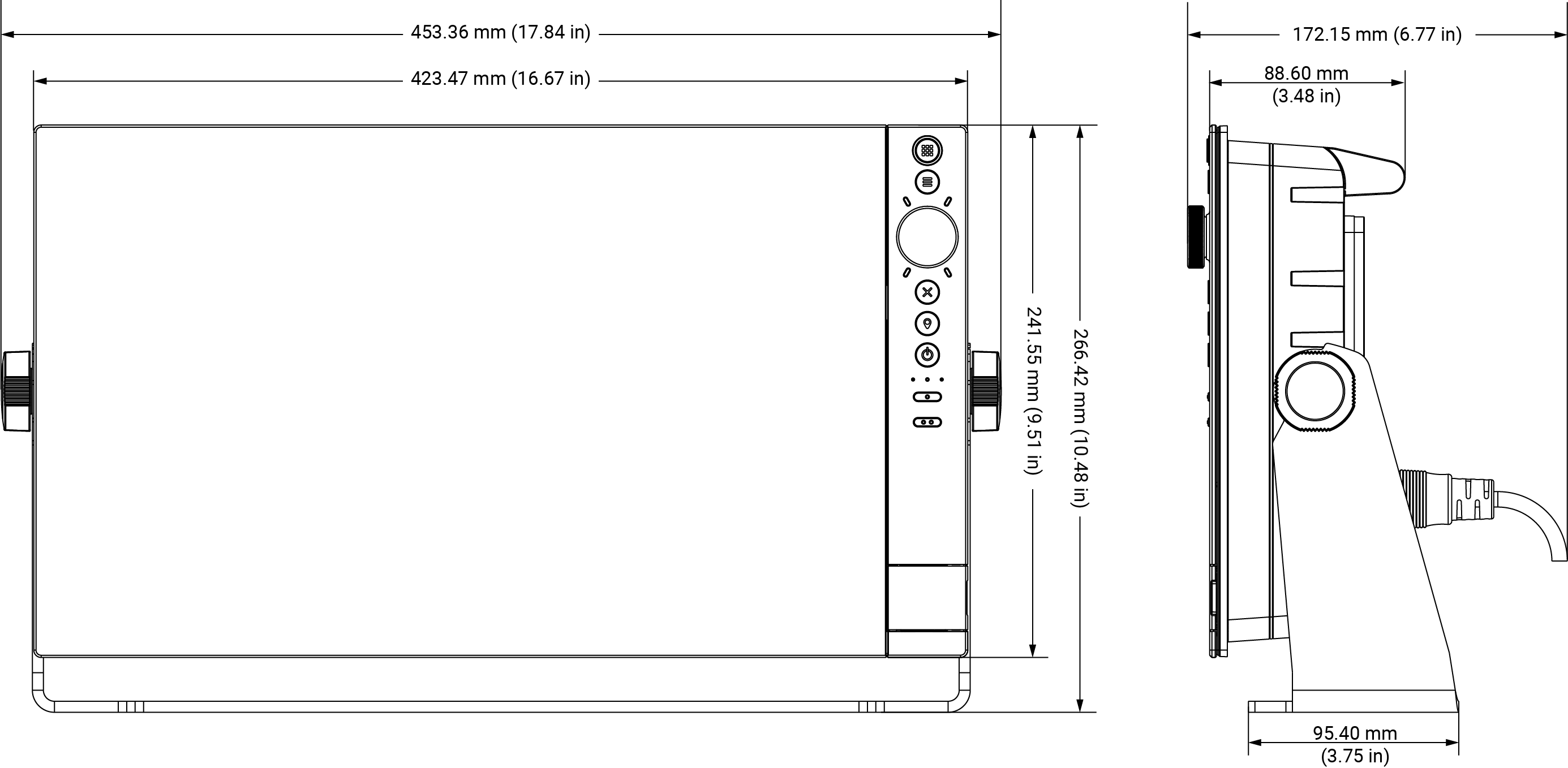 NSS 4 16-inch dimension drawing