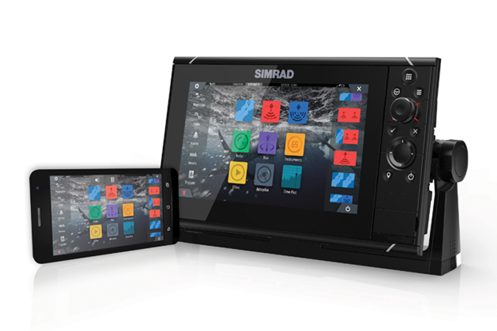 Quelle: SIMRAD; volle Bedienung über Smartphone oder Tablet