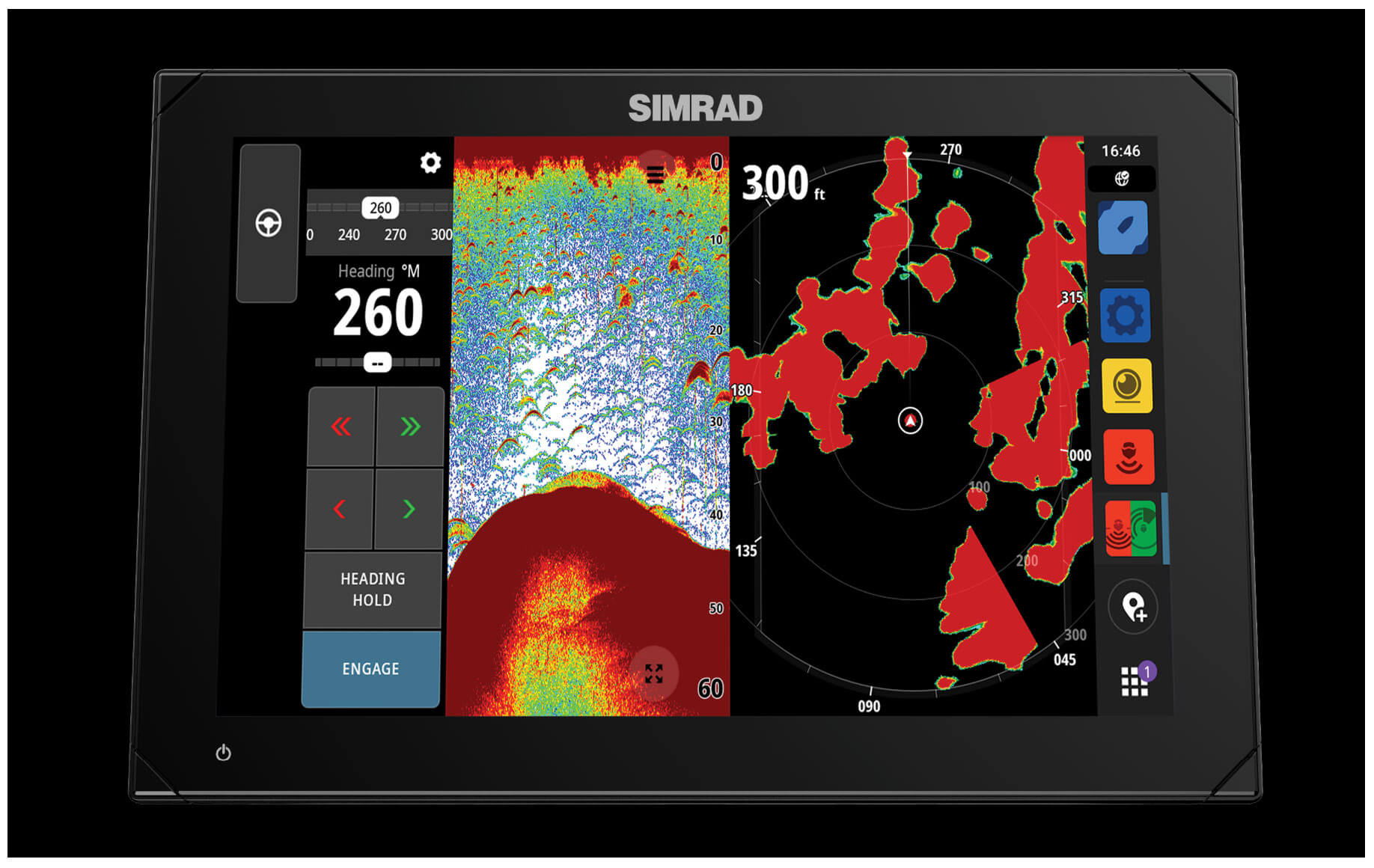 Simrad SIMRAD NSX 3012 Ecoscandaglio GPS con Active Imaging 3-in-1 art 000-15370-001 