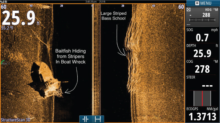 High Resolution Sidescan Imaging Lowrance Structure Scan 3D 